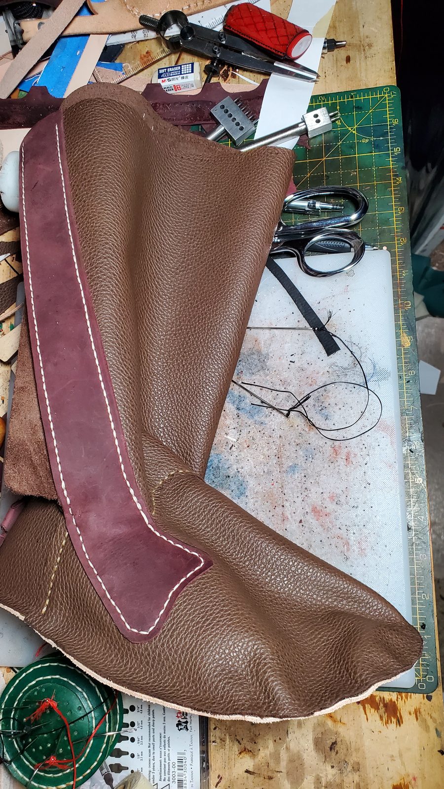 Black boot side
