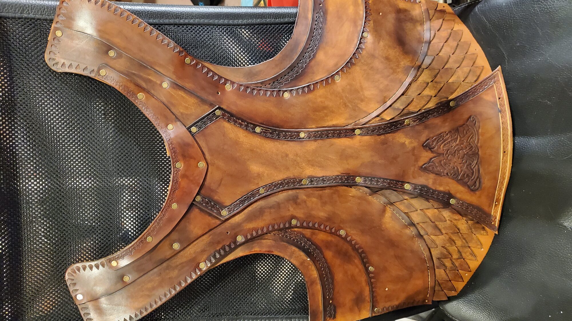 Breastplate back in progress