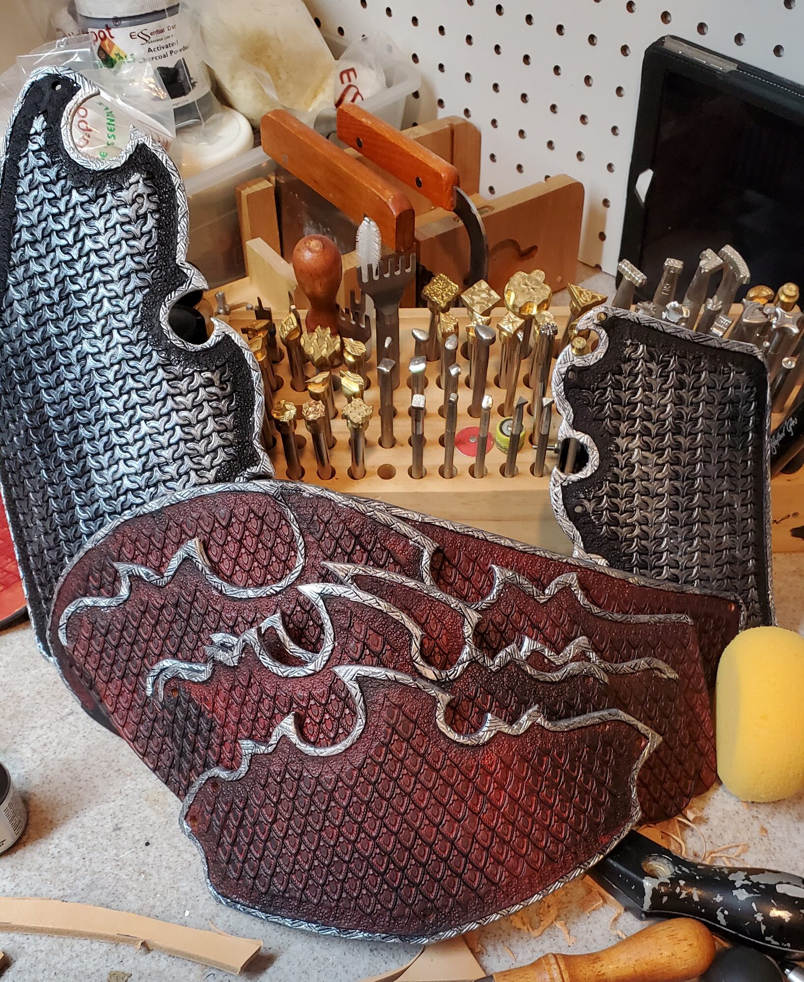 Tassets painted