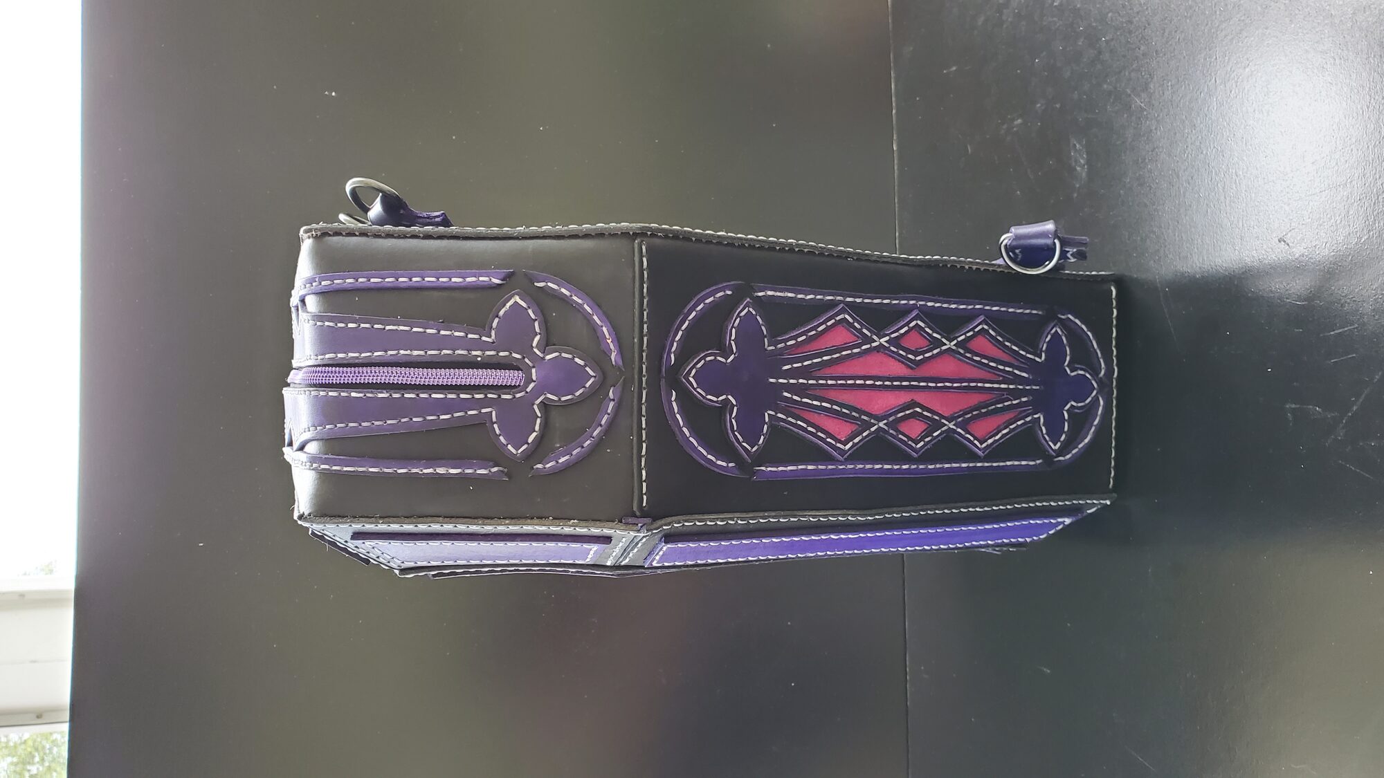 Coffin backpack side
