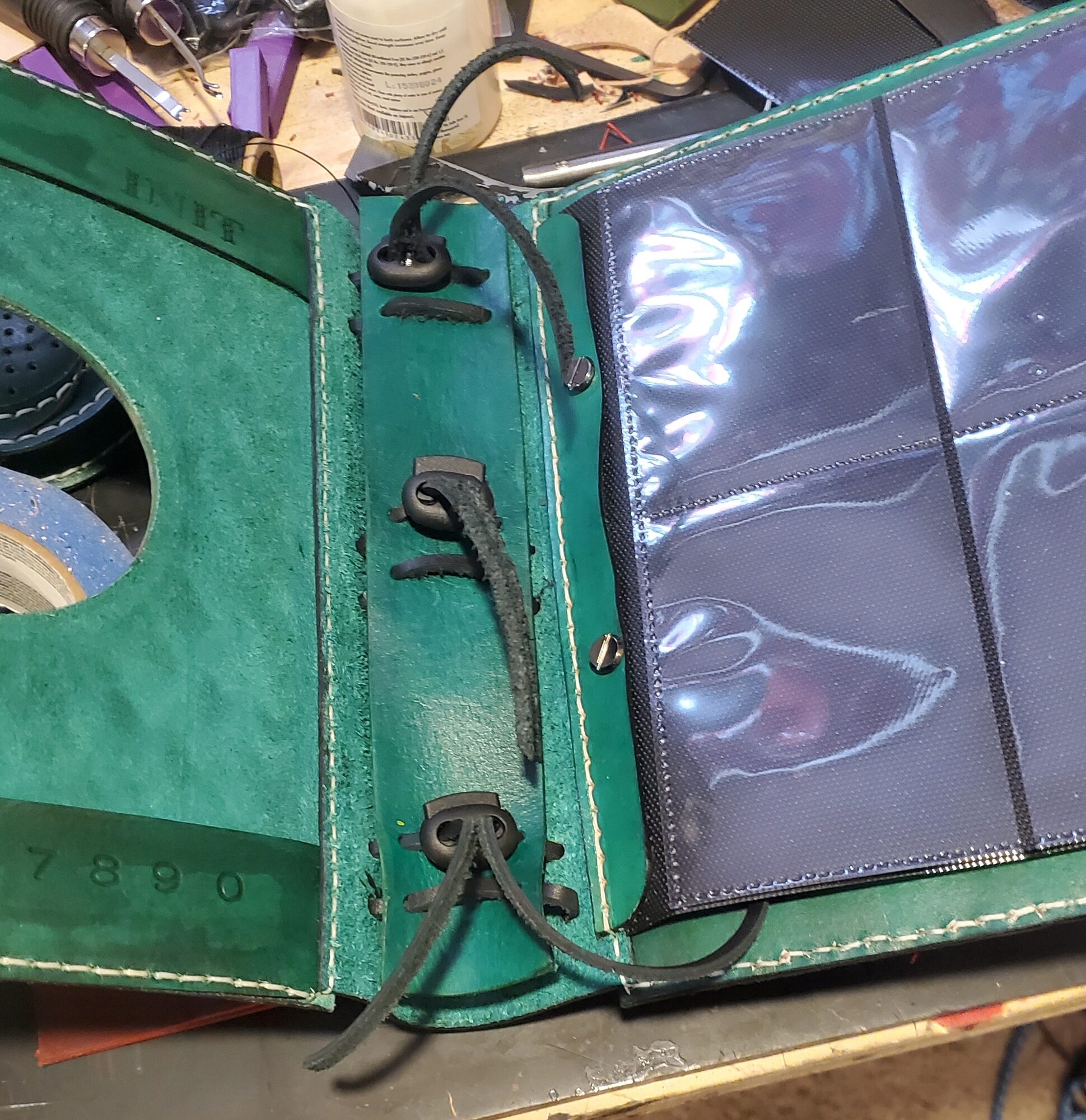 Green book inside