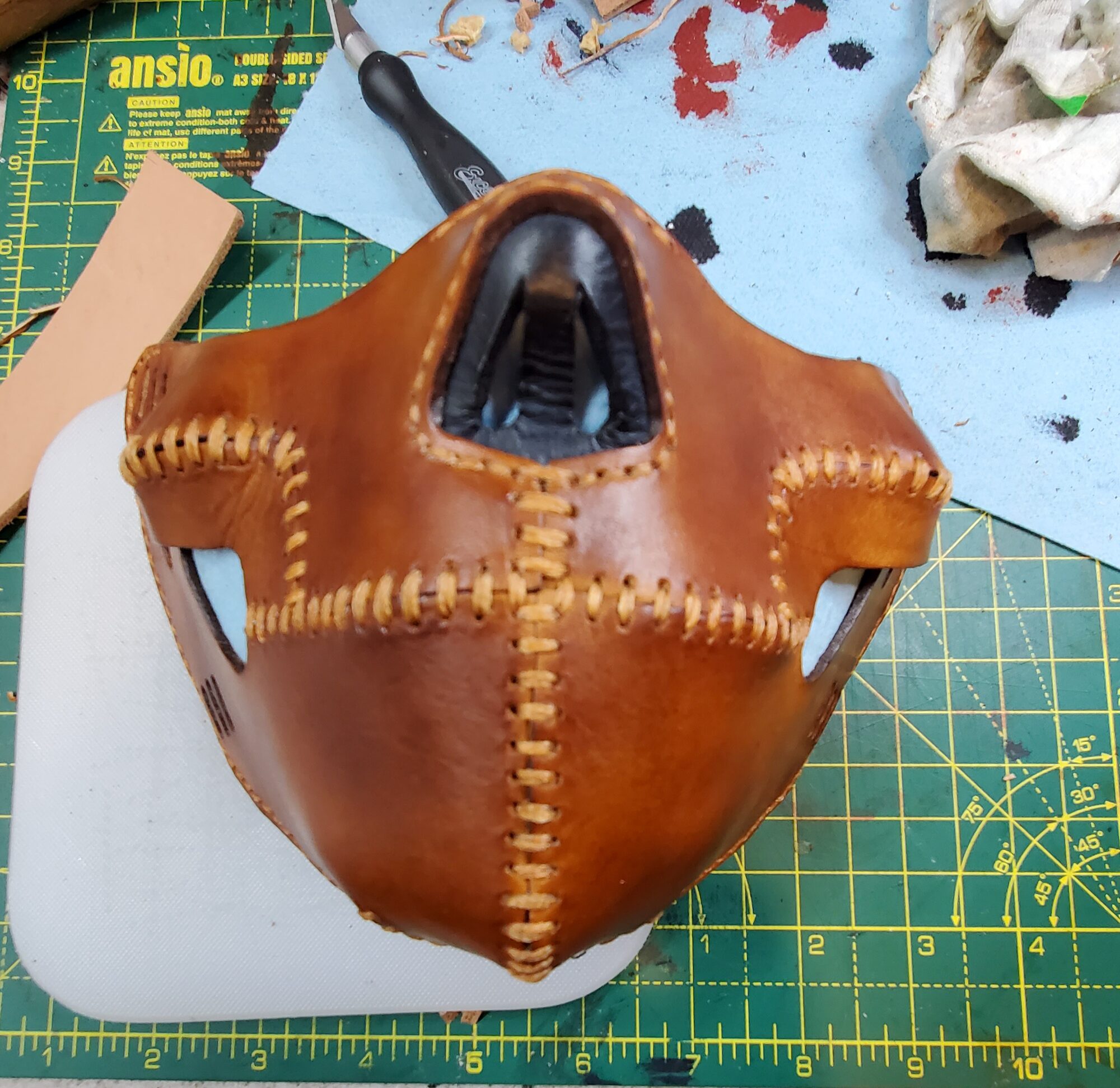 Brown skull front