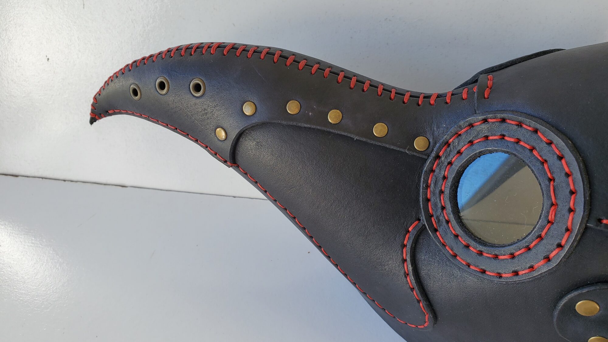 Plague doctor mask closeup