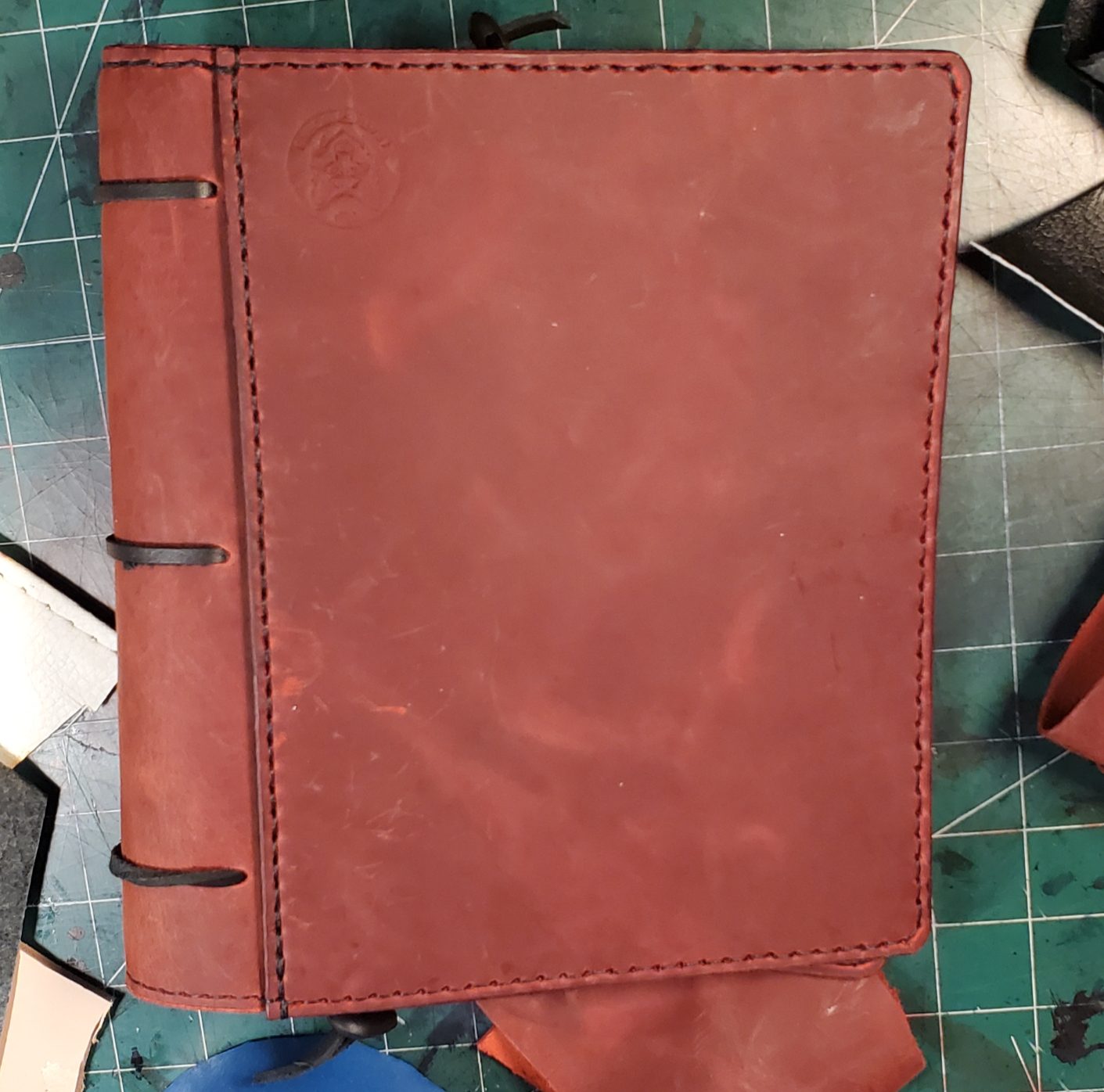 Character book back with a pocket