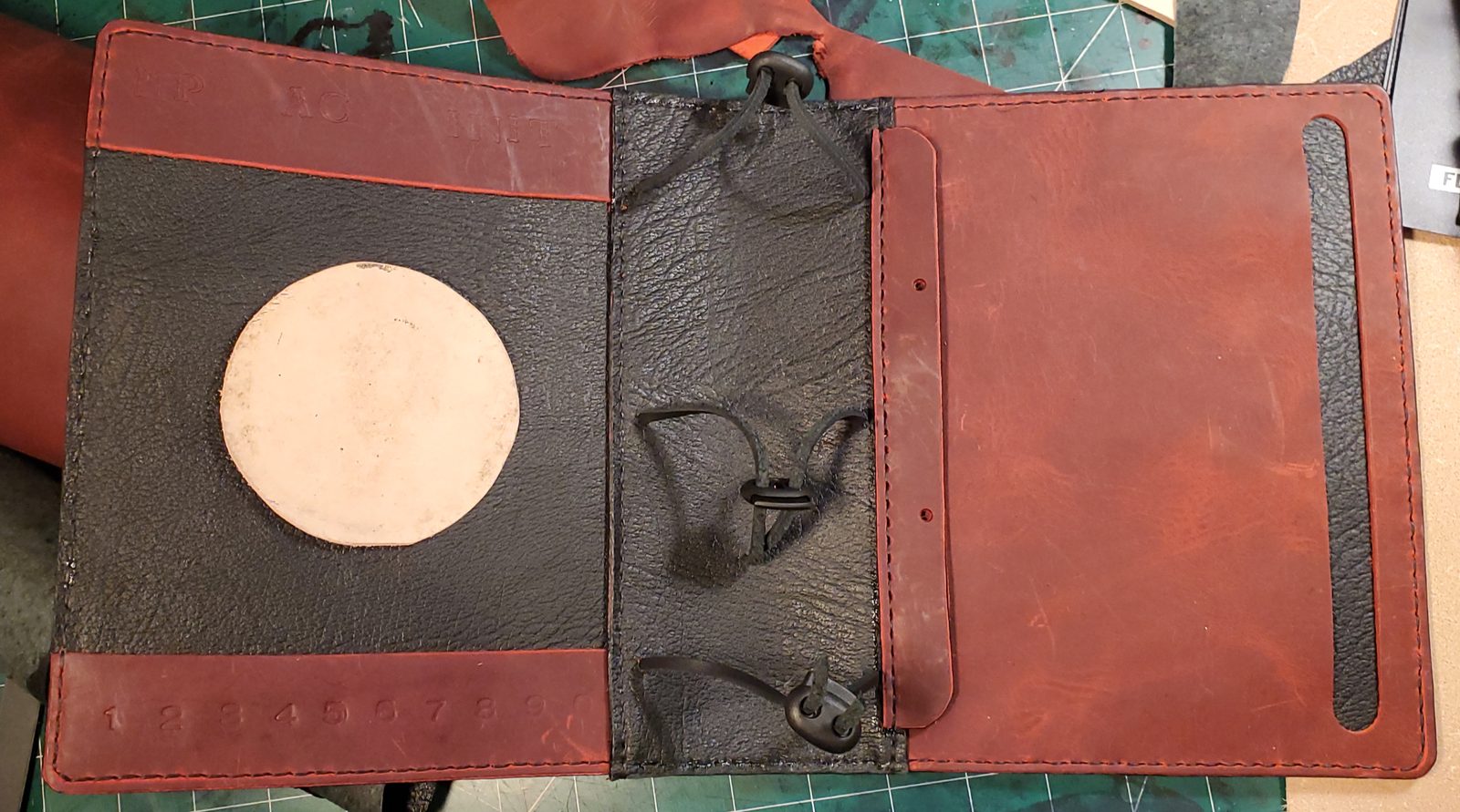 Character book open to card pages