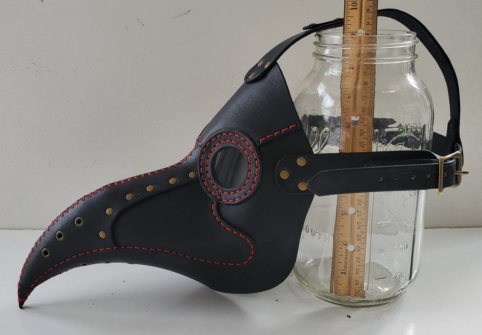 Plague doctor mask lenses